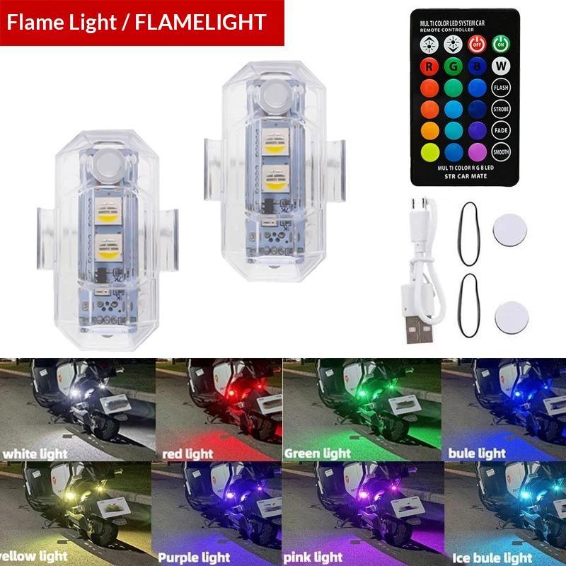 Motorcycle LED RGB Warning Lig - Drone Strobe Light recension och pris