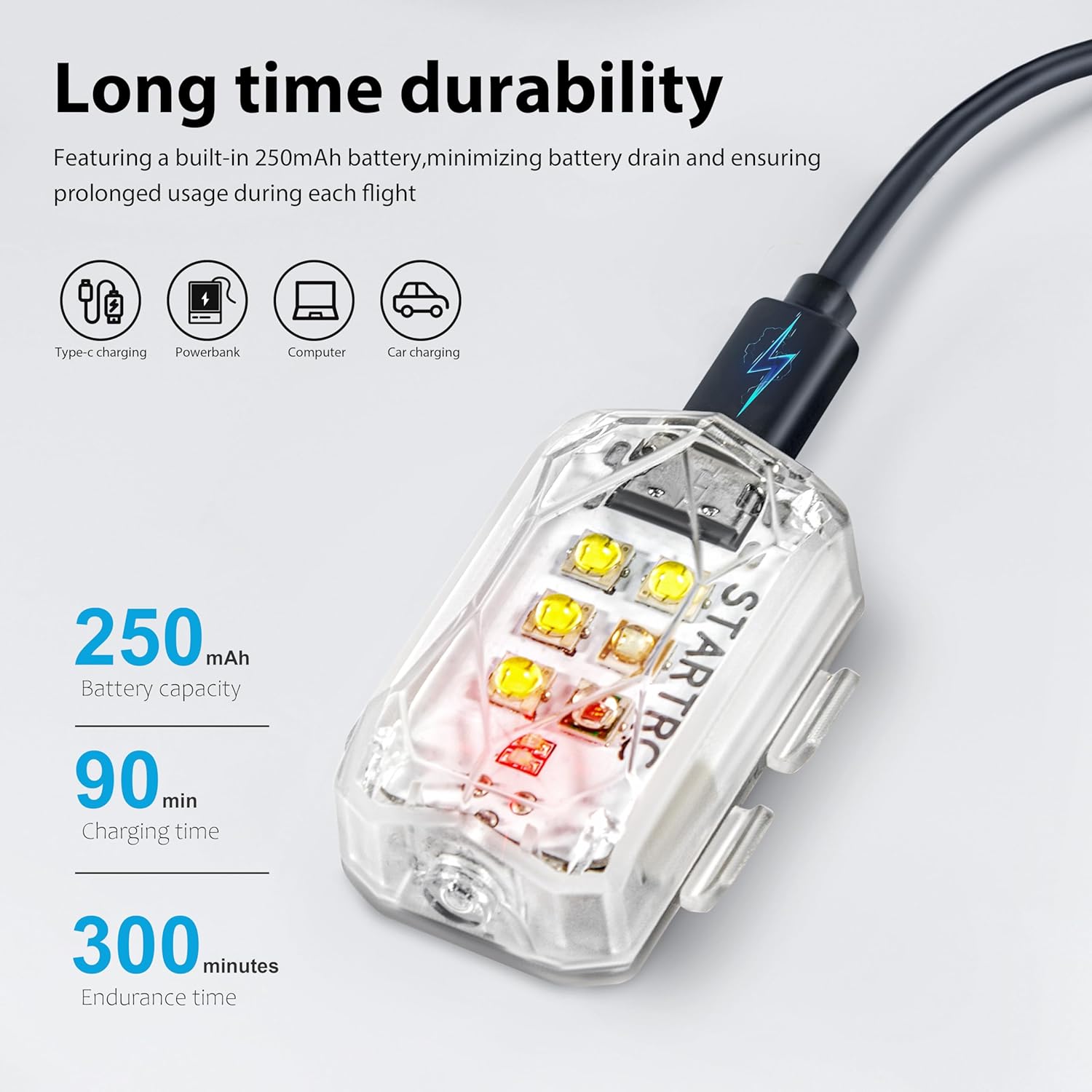 STARTRC Drone Strobe Light Ant - Drone Neck Strap recension och pris