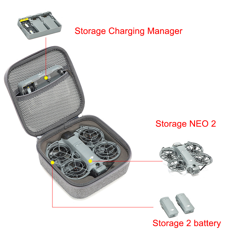 Box for DJI Neo 2 RC N3 Drone  - Drone Hard Shell Case recension och pris