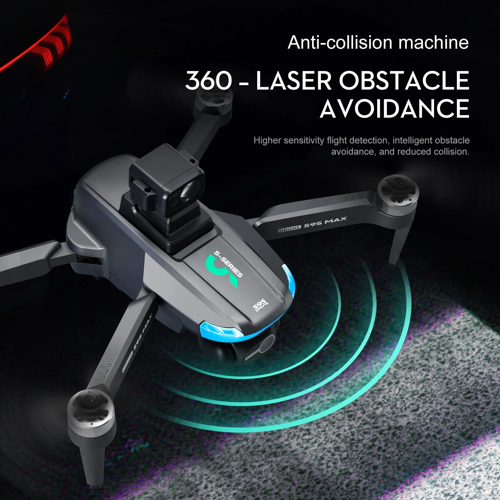 NEW S9S MAX MINI Drone 4K 2-Ax - Drone Controller Screen recension och pris