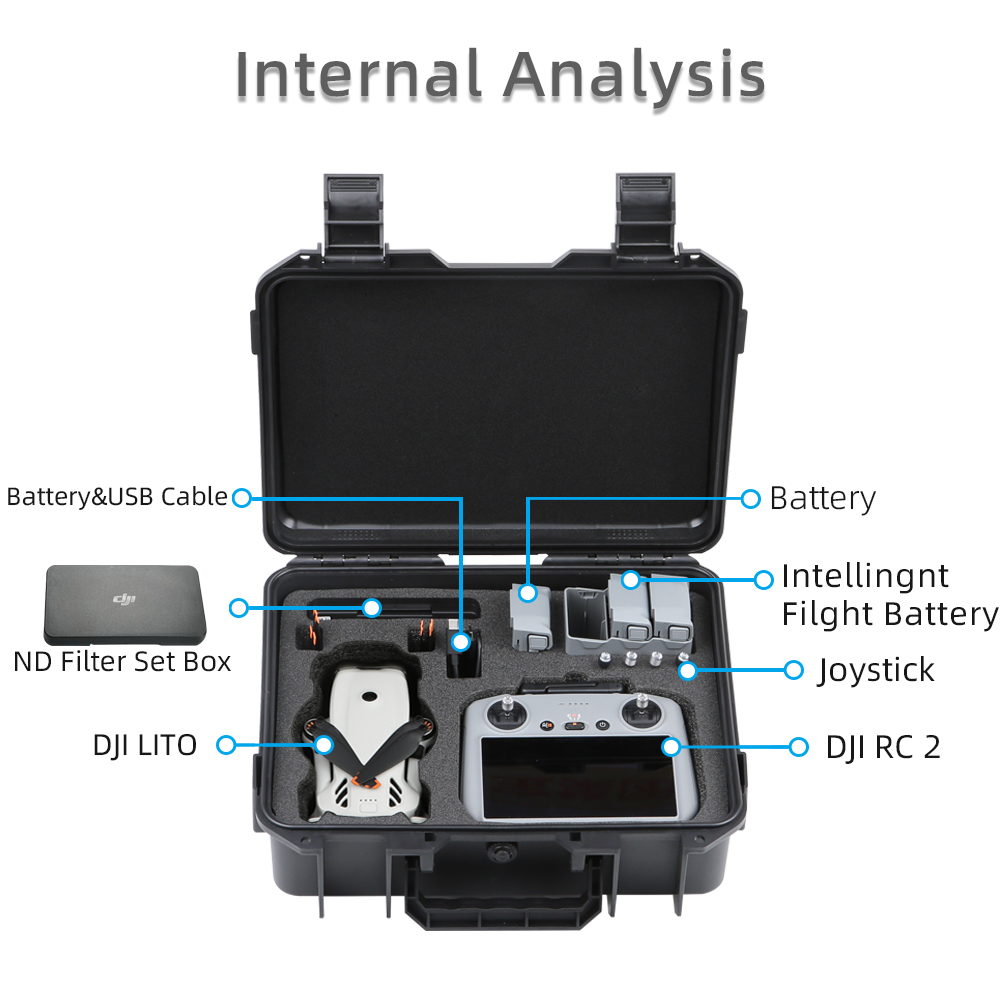 For DJI LITO 1 X1 Drone Hard S - Drone Hard Shell Case recension och pris
